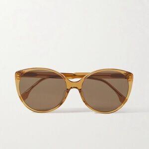 Fendi Oversized Cat-eye Acetate Sunglasses - Beige